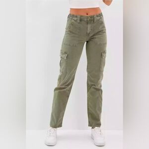 American Eagle Sage Green Cargo Carpenter Pants 6 Long